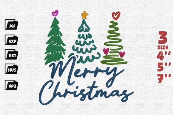 Christmas Tree Sketch Embroidery File Review