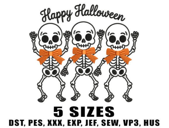 Dancing Skeletons Embroidery Design Review