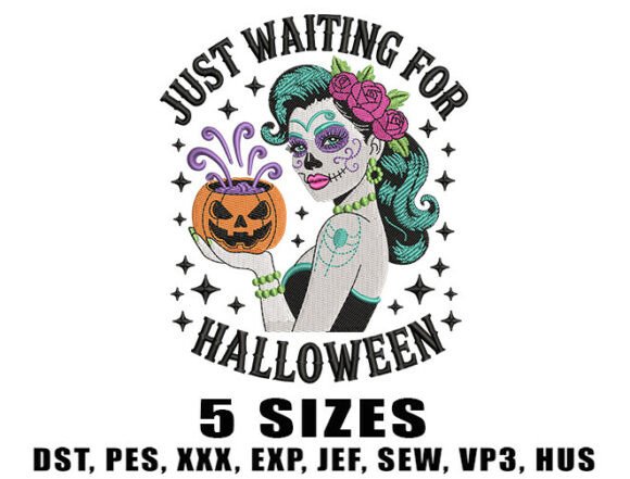 Dark Halloween Girl Embroidery Design Review