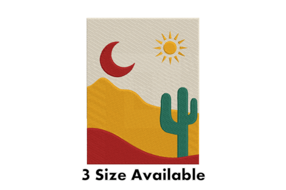 Desert Cactus Sun Moon Embroidery Review