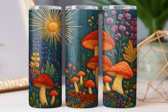 Embroidery Floral Tumbler Photo Art Wrap Review