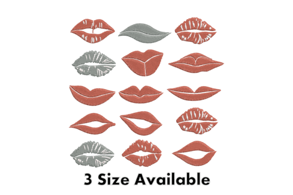 Lips Embroidery Design Collection Review
