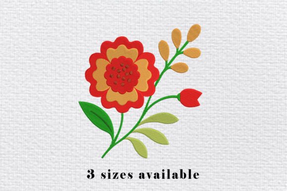 Red Floral Embroidery Design Review