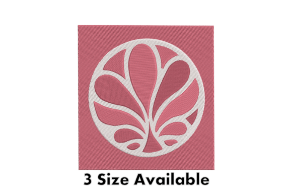 Round Floral Abstract Embroidery File Review