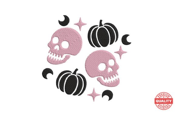 Skull Pumpkin Halloween Embroidery Review