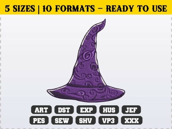 Spooky Halloween Witch Hat Embroidery Review